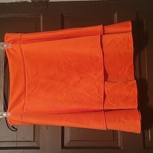 New York Clothing Company Orange Skirt Size 16